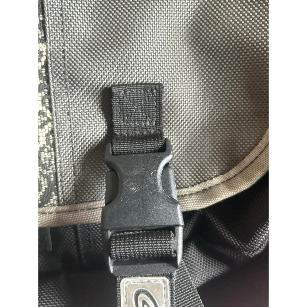 Vintage Timbuk2 Black Gray Rare Design Large Messenger Carry Bag-See Description